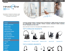 Tablet Screenshot of headsetera.com.au